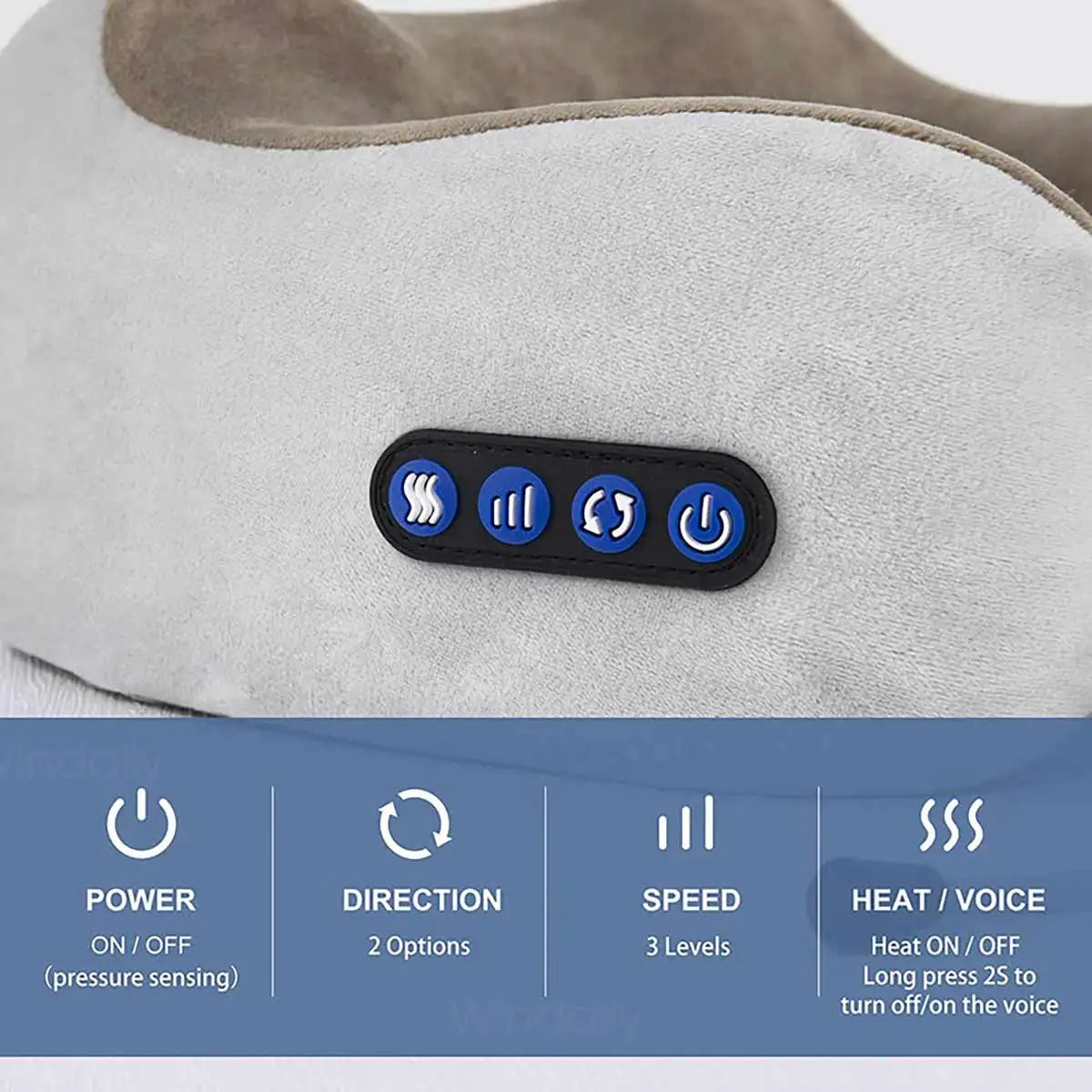 Portable U-Shape Neck Pillow Massager