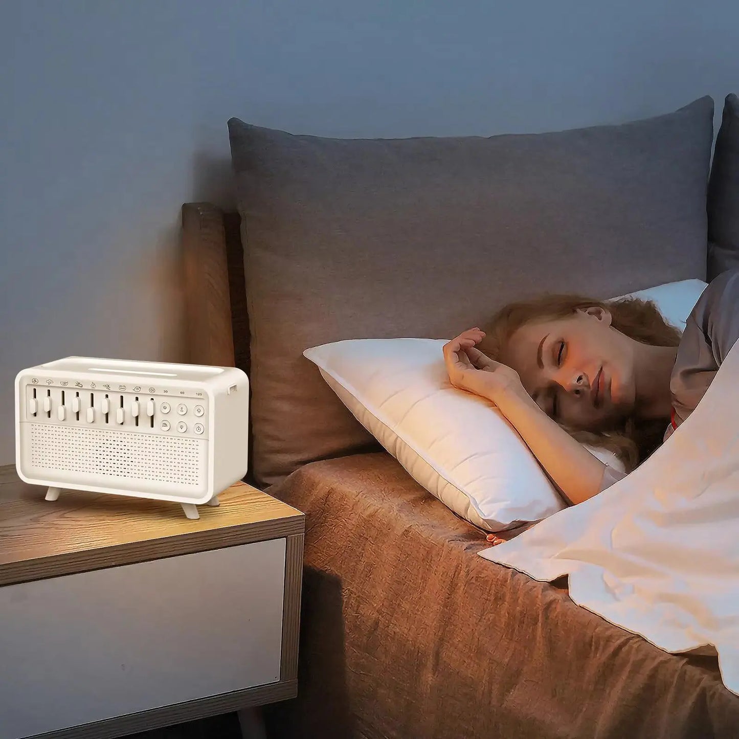 4 in 1 HIFI Bluetooth Speaker LED White Noise Speaker