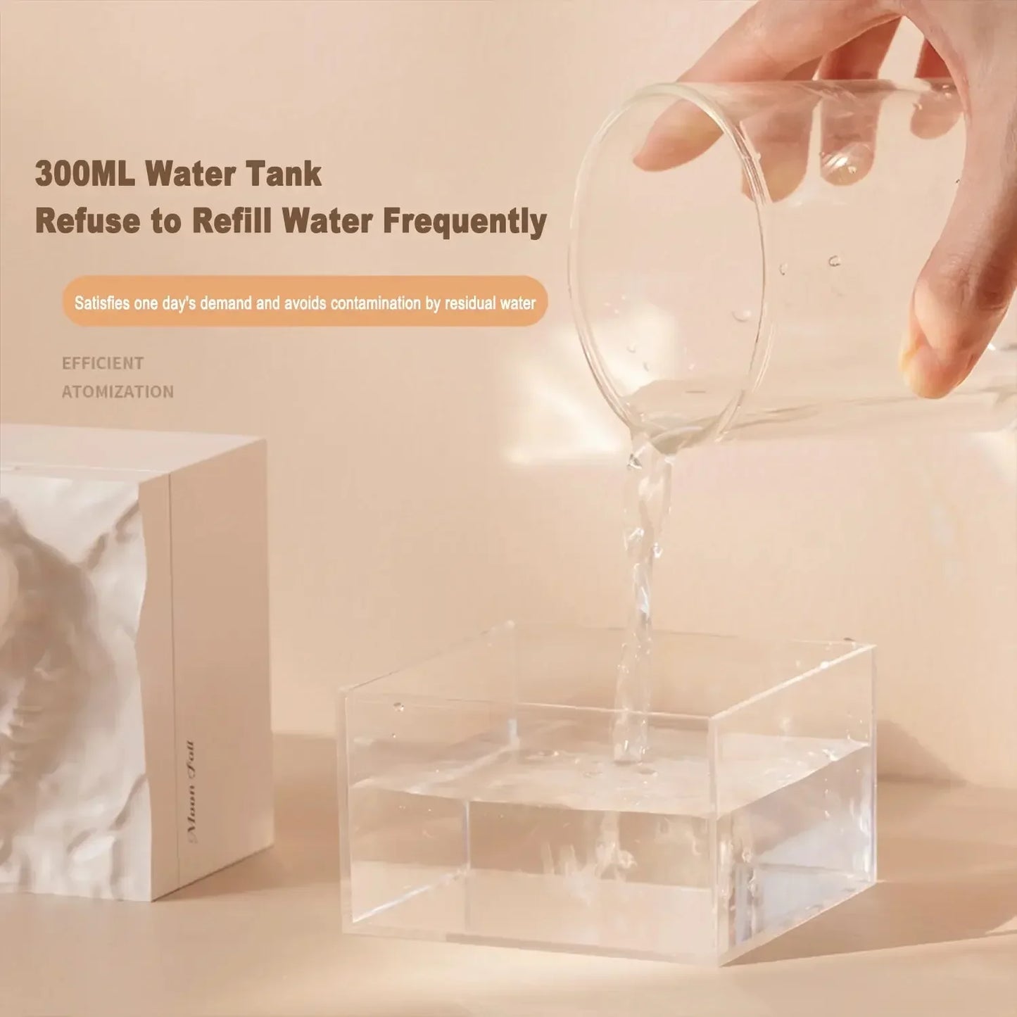 Diffuser Cool Mist Humidifier with LED Moon Lamp