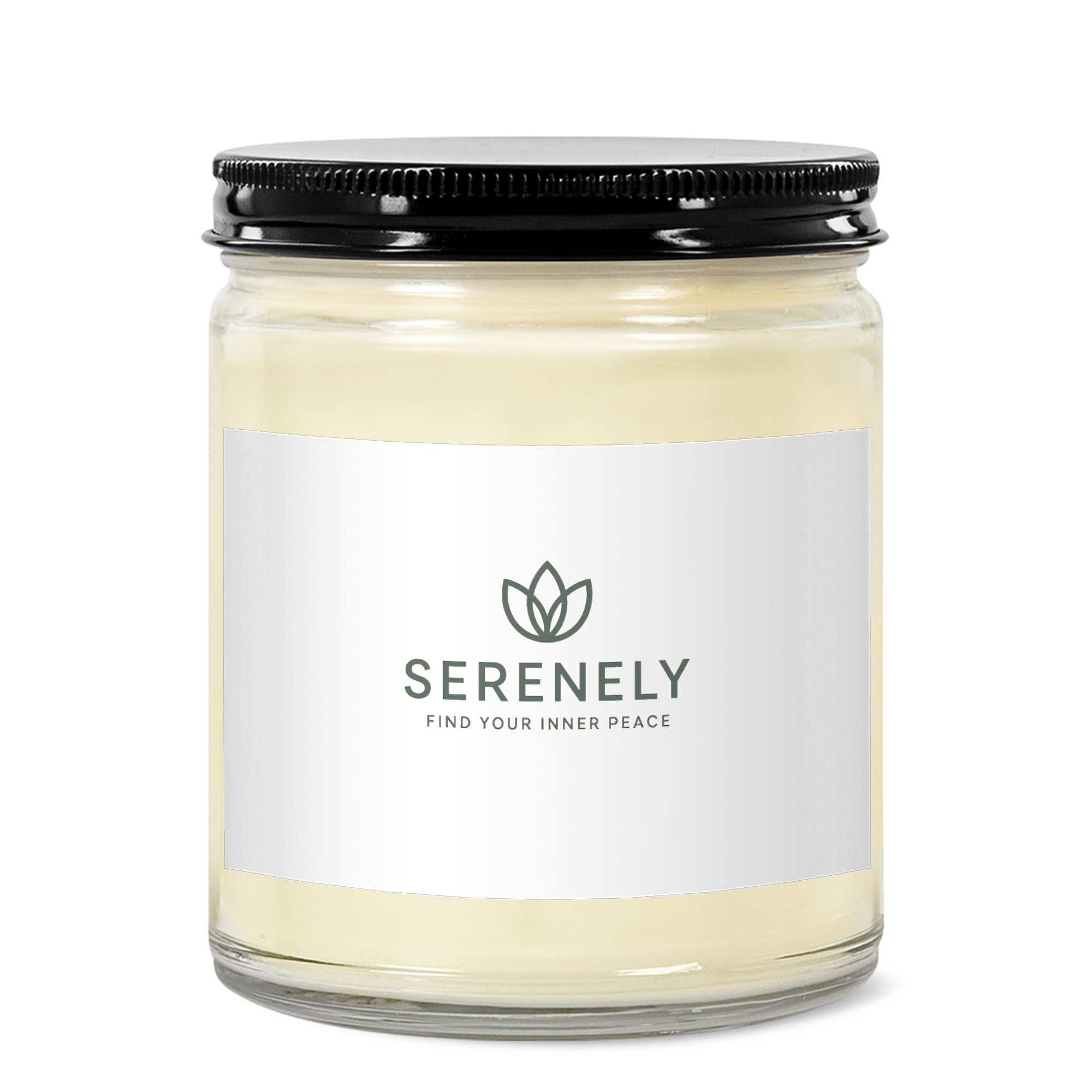 Serenely  Candle – 9oz Clear Glass Jar