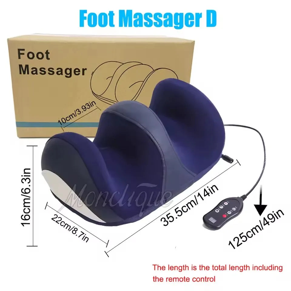 Extra Big Electric Foot Massager Hot Compress Shiatsu Kneading Leg Roller Kneading Calf Deep Relieve Fatigue Relaxation Muscle
