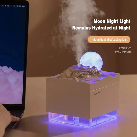 Diffuser Cool Mist Humidifier with LED Moon Lamp
